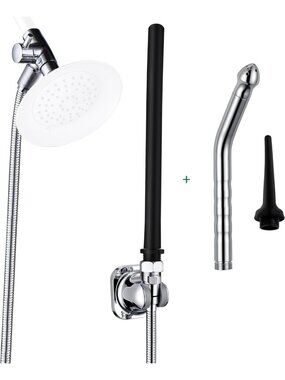 Adjustable Shower Douche with Water Control Valve for Men & Women - Hygiene